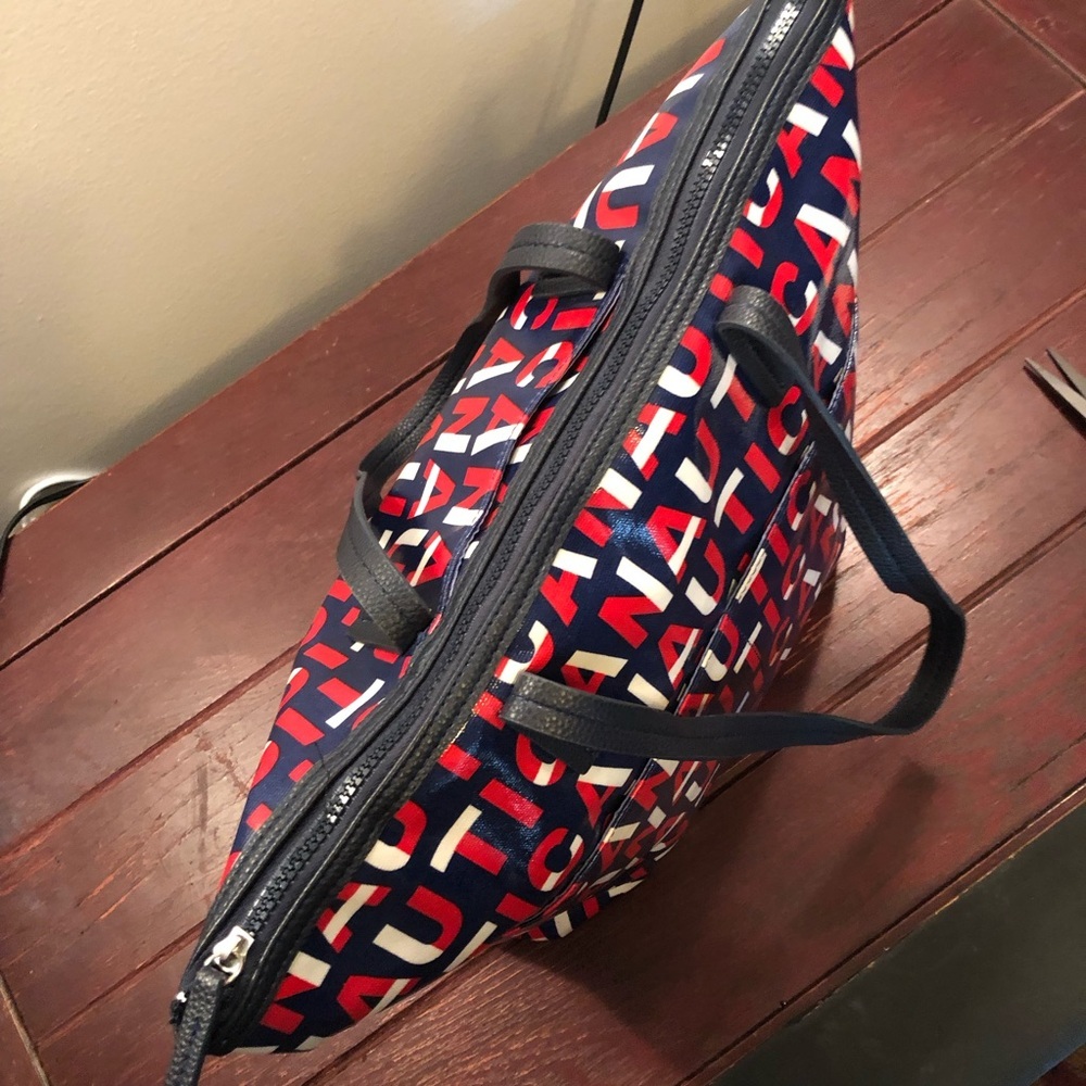 Nautica Kodi Satchel Inidgo Red White Blue Strap Bag/Tote - Picture 6 of 11